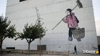 El mural que inmortaliza la ayuda del voluntariado tras la DANA