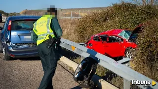 Accidente con heridos tras chocar dos vehículos en la A-62, a su paso por Ciudad Rodrigo