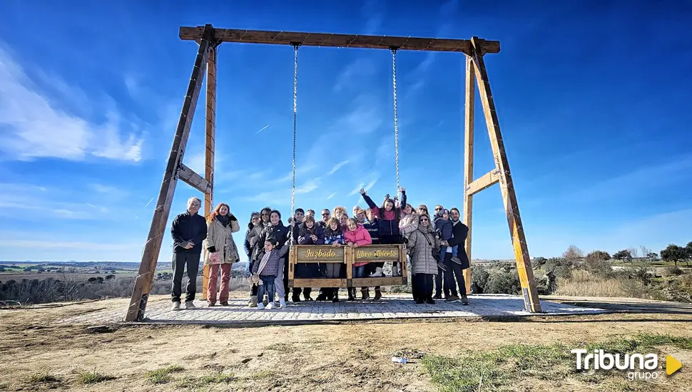 Así es el primer columpio gigante de la provincia con vistas al Tormes