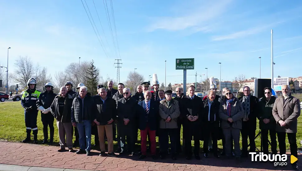 Una glorieta dedicada a la Policía Local de Salamanca como muestra del "vínculo inquebrantable con la ciudad"