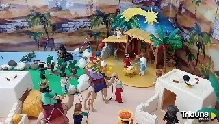 Un belén de Playmobil en Pediatría: "Momentos de felicidad y enseñanza para quienes más lo necesitan"