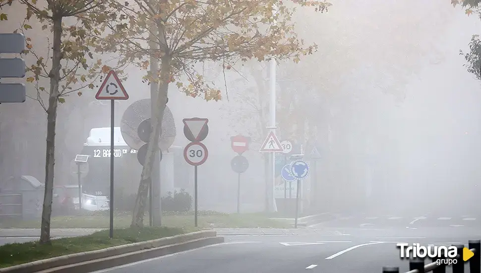 Aviso amarillo por nieblas persistentes y con visibilidad reducida en Castilla y León