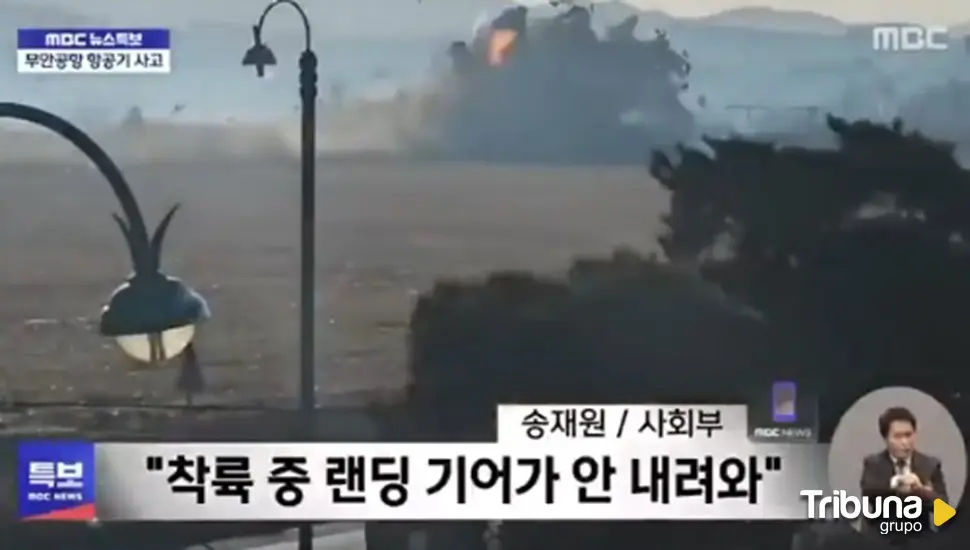 Tragedia en Corea del Sur: Un avión se estrella contra un vallado y podría haber más de 170 fallecidos