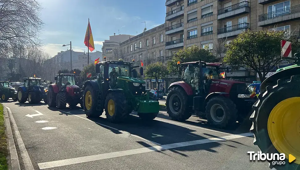 Los tractoristas ya circulan por el centro de Salamanca 