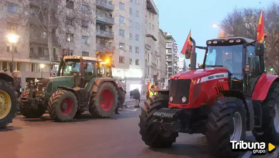 Directo: Tractorada y protesta de agricultores y ganaderos en Salamanca 