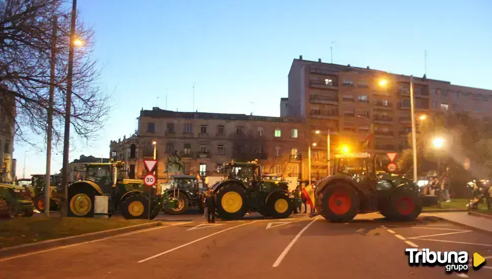 Tractorada en Salamanca: así se encuentra el tráfico en las carreteras de la provincia