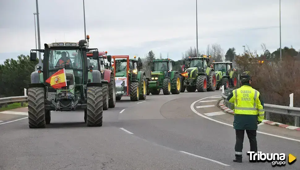 En imágenes: así ha sido la llegada de los tractores a Salamanca