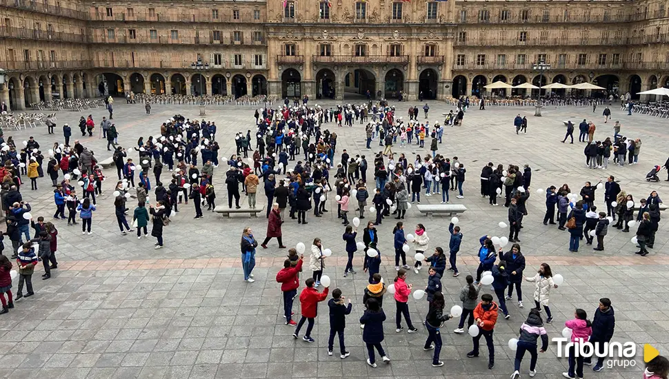 Las escuelas católicas de Salamanca salen a la calle para celebrar su día