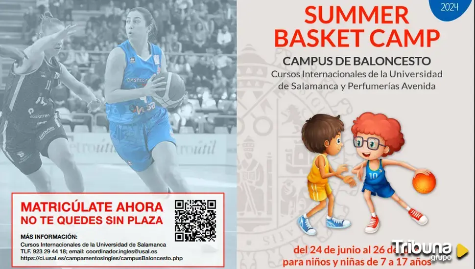 El CB Avenida y la USAL, de la mano, organizan este verano un campus de baloncesto e inglés en Salamanca