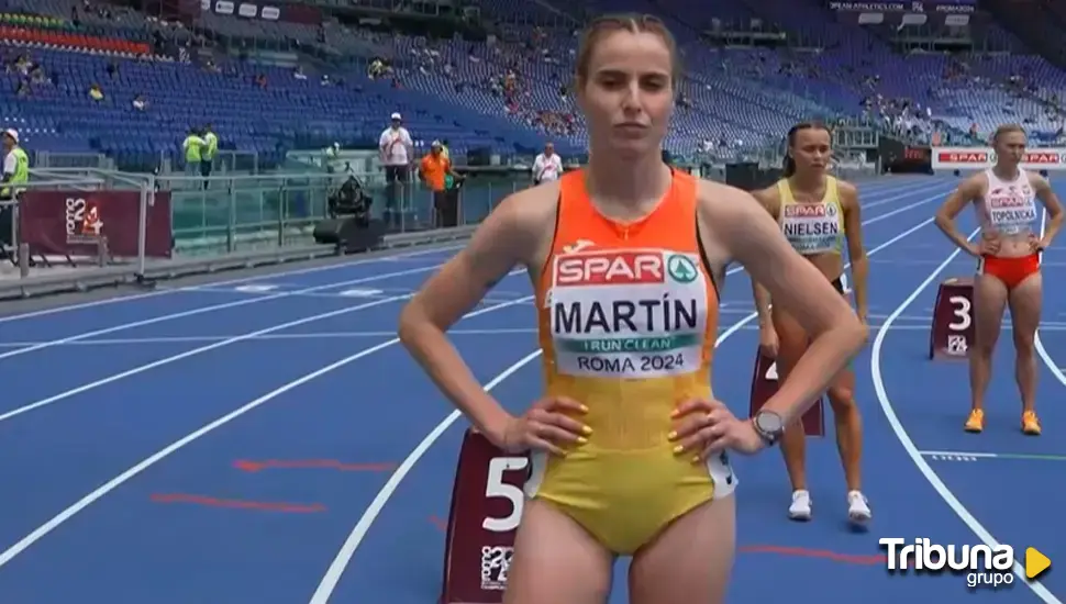 Lorena Martín remontó hasta ser cuarta en su serie de los 800 metros, pero se queda fuera de la semifinal