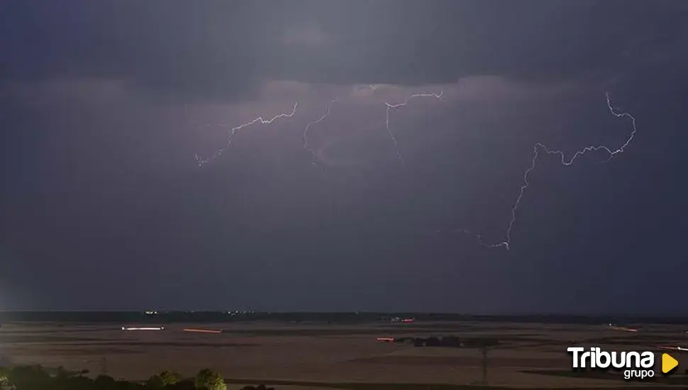 Balance de las tormentas: más de 1.500 rayos caídos en Salamanca durante las últimas horas