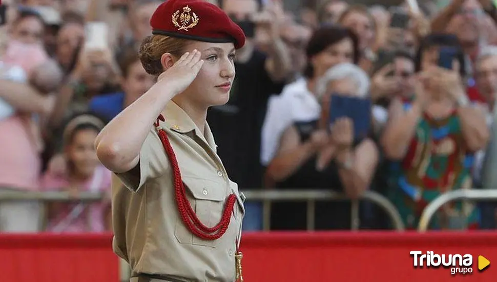 La alférez Leonor de Borbón dice adiós a Zaragoza y en agosto comenzará su etapa como guardiamarina