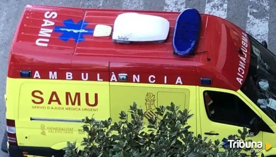 Herida grave tras caer de un tercer piso mientras tendía la ropa en Valencia