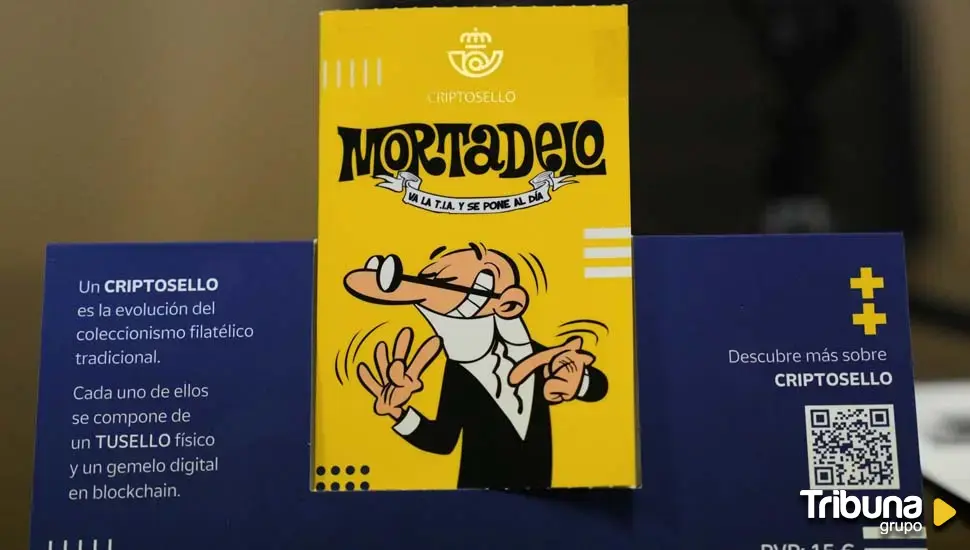 Así es el primer criptosello español: dedicado a Mortadelo y en homenaje a su creador Ibáñez