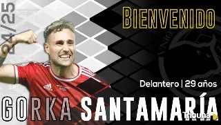 Pólvora para Unionistas: Gorka Santamaría, nuevo delantero para la temporada 24/25