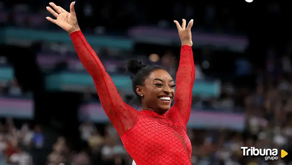 Simon Biles da el salto eterno hacia su tercer oro en París