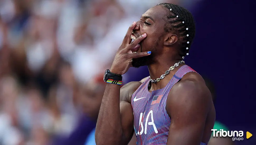 Cinco milésimas confirman el oro olímpico de Noah Lyles en los 100 metros lisos