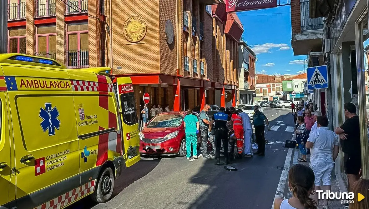 Herida una mujer de 50 años tras ser atropellada en la calle del Carmen de Peñaranda 