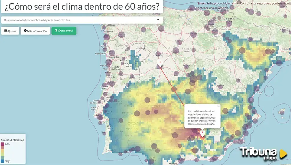 El mapa que muestra el futuro del clima mundial: Salamanca tendrá la temperatura de Jaén