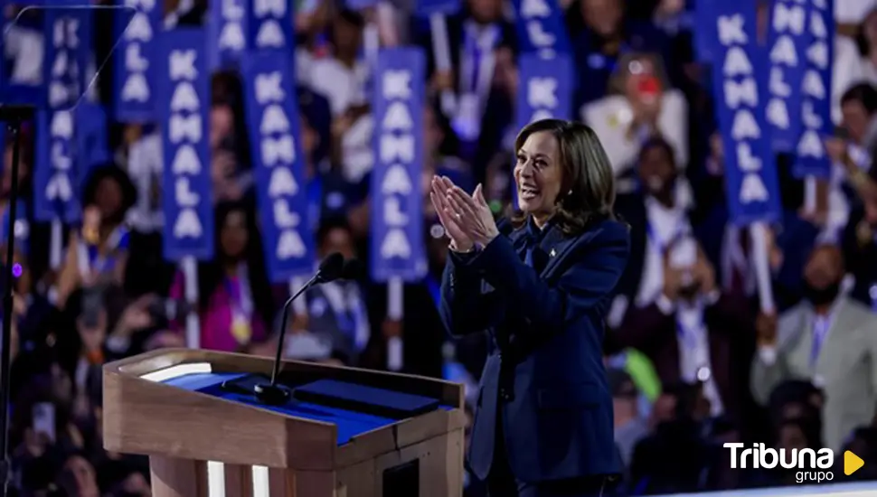 Kamala Harris se alza como candidata demócrata y reclama a su país: "No vamos a volver atrás"