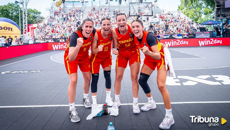 La selección femenina de baloncesto 3x3 se proclama campeona de Europa