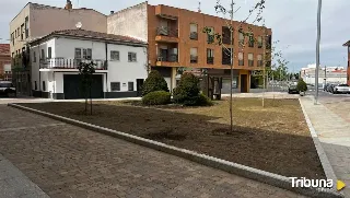 Finalizan las obras de peatonalización de la calle Salamanca en Carbajosa de la Sagrada