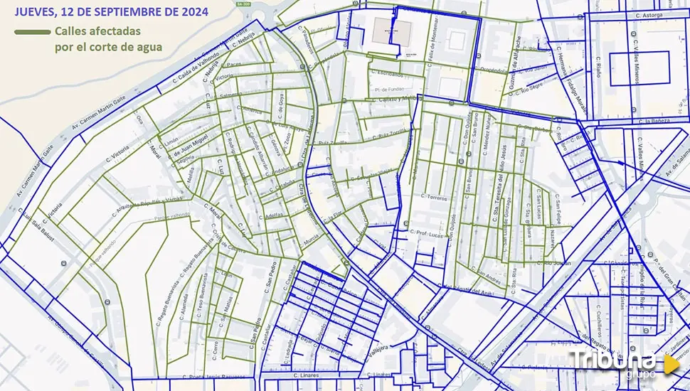 Los barrios Blanco y Pizarrales se quedarán sin agua durante la mañana del jueves