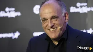 Javier Tebas ataca a las empresas tecnológicas: son "cómplices" de la piratería de partidos de fútbol