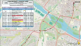 Cortes y desvíos de tráfico este domingo en Salamanca con motivo de dos eventos deportivos