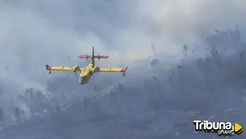 Así participan los hidroaviones de Salamanca en la lucha contra los incendios de Portugal