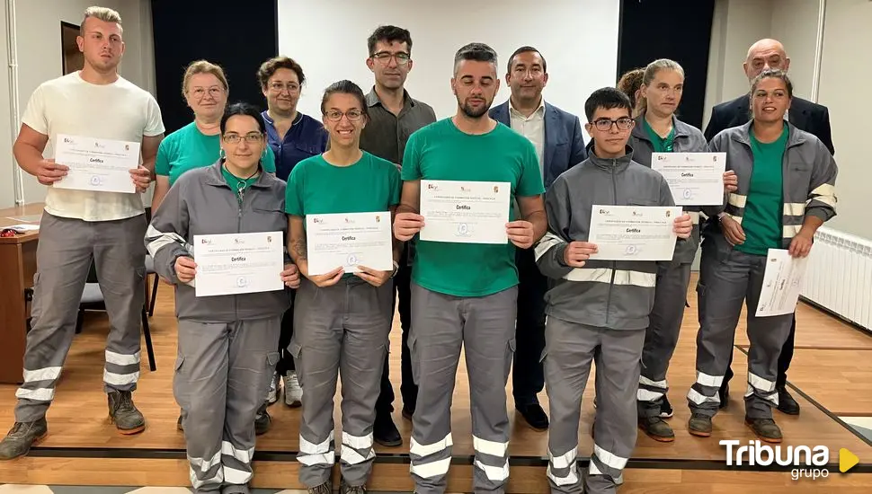 Clausura del programa mixto Miranda Verde y Sostenible que ha formado a ocho participantes