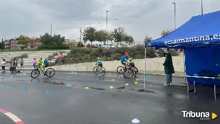 La lluvia no estropea el cierre de la Semana de la Movilidad en Carbajosa