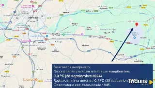 Matacán registra la temperatura más baja de su historia en un mes de septiembre