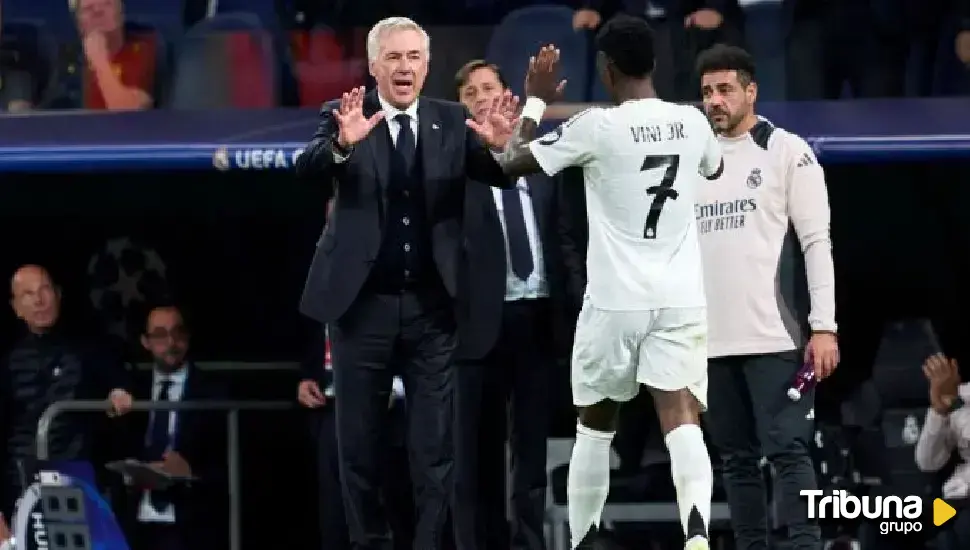 Ancelotti insiste en su defensa a Vinicius: "Es difícil aguantar todo lo que ha pasado"