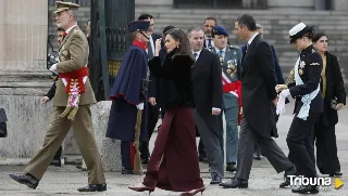 La princesa Leonor, con uniforme de la Armada, acompaña a los Reyes en la Pascua Militar