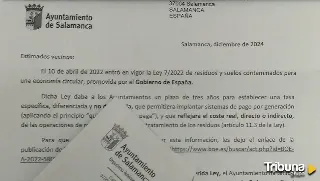 El Consistorio explica por carta por qué ha tenido que subir la tasa de basuras, una medida que "no compartimos"