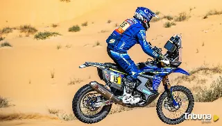 Lorenzo Santolino termina a pie la antepenúltima etapa del Dakar