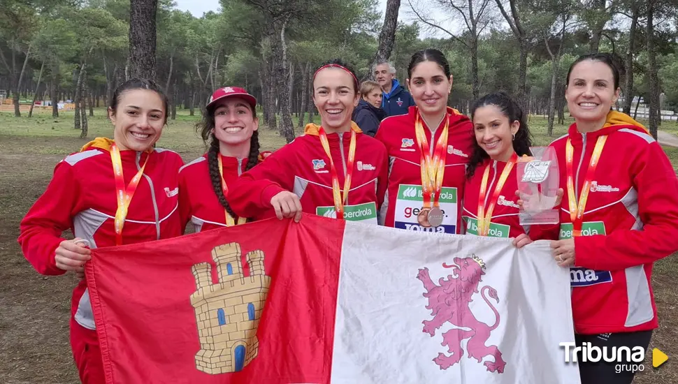 Festín de medallas de Castilla y León en el Campeonato de España de campo a través