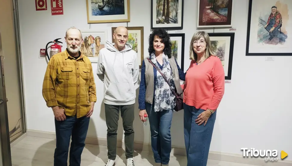 La luz y el color con acuarela protagonizan la nueva exposición de la Sala Protagonistas de Santa Marta