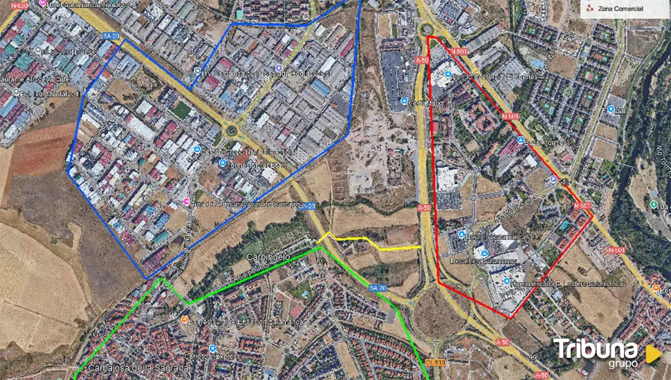 Carbajosa pide la construcción de una pasarela sobre la A-50 para mejorar la conexión con la zona comercial