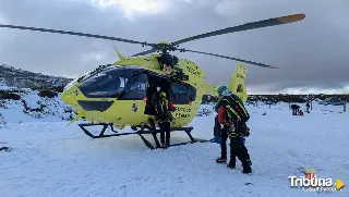 Auxiliado un esquiador herido en La Covatilla tras lesionarse en una rodilla