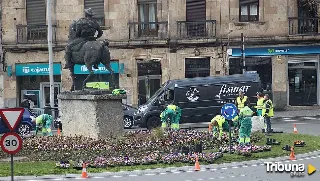 Salamanca se viste de primavera con 30.000 nuevas plantas de temporada