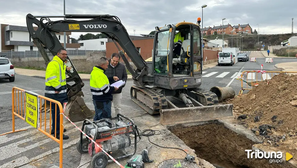 Villamayor construye dos nuevos pozos para recoger el agua de las escorrentías y evitar inundaciones