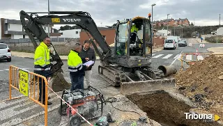 Villamayor construye dos nuevos pozos para recoger el agua de las escorrentías y evitar inundaciones