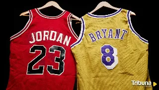 Salen a subasta las camisetas del debut de Jordan con los Bulls y de Bryant con los Lakers